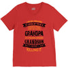 Super Cool Grandpa Of A Freaking Awesome Grandson V-Neck Tee