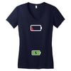 Mommy Dead Battery Women's V-Neck T-Shirt
