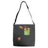 pocket red pandas Adjustable Strap Totes