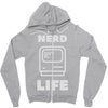 nerd life is the best life Zipper Hoodie