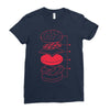 cheeseburger Ladies Fitted T-Shirt