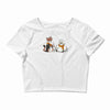 the owl and the weasel Crop Top