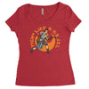 fight like a rebel Women's Triblend Scoop T-shirt