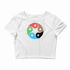 yin yang Crop Top