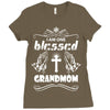 I Am One Blessed Grandmom Ladies Fitted T-Shirt