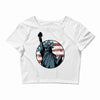 us flag 2 Crop Top