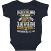 grumpy old crane operator Baby Bodysuit