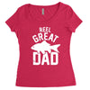reel great dad Women's Triblend Scoop T-shirt