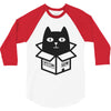 cats love boxes 3/4 Sleeve Shirt