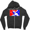 yoda baseball  funny Zipper Hoodie