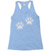 dog paws set of 2 Racerback Tank