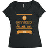 broomstick Women's Triblend Scoop T-shirt