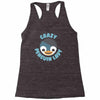 crazy penguin lady Racerback Tank