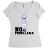 no probllama Women's Triblend Scoop T-shirt