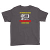 i'm here because you broke something Youth Tee