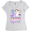 3rd grade squad Women's Triblend Scoop T-shirt