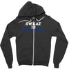 sweat is fat crying Zipper Hoodie