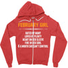 February Girl Hated By Many Zipper Hoodie