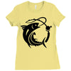 fish Ladies Fitted T-Shirt