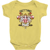 peach's gym Baby Bodysuit
