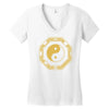 yin yang jingjang shirt china chinesisches denken Women's V-Neck T-Shirt