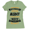 Super Cool Aunt Of A Freaking Awesome Niece Ladies Fitted T-Shirt