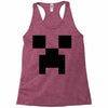 creeper face Racerback Tank