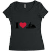 i love jet ski racing Women's Triblend Scoop T-shirt