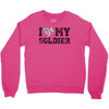i love my soldier hunter camouflage Crewneck Sweatshirt