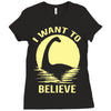 believe in nessie Ladies Fitted T-Shirt