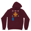cookie monster gingerbread man ugly christmas sweater Unisex Hoodie
