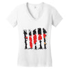 red running hood Women's V-Neck T-Shirt