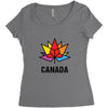 Canada Leaf LGBT Women's Triblend Scoop T-shirt