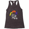 spell on you white letter Racerback Tank