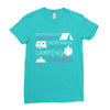 camping kinda girl Ladies Fitted T-Shirt