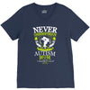 THE POWER OF AN AUTISM MOM V-Neck Tee