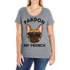 pardon my french Ladies Curvy T-Shirt