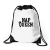 nap queen Drawstring Bags