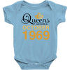 queens are born in october 1969 Baby Bodysuit