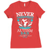 autism dad Ladies Fitted T-Shirt