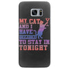 my cat and i stay in tonight Samsung Galaxy S7 Edge