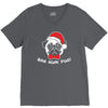 bah hum pug scrooge grinch christmas V-Neck Tee
