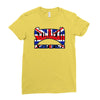 skinhead union jack, ideal birthday gift or present Ladies Fitted T-Shirt