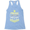 military, proud us army brother veteran u Racerback Tank
