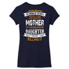 Super Cool Mother Of A Freaking Awesome Granddaughter Women's V-Neck T-Shirt
