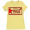 texas made lone star license plate Ladies Fitted T-Shirt