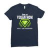 vegan mom's are superheroes! Ladies Fitted T-Shirt