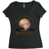 pluto the planet never forget Women's Triblend Scoop T-shirt