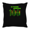dj volume,funny Throw Pillow