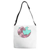 japanese pastel kawaii anime meme surf beach wave Adjustable Strap Totes